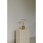 Nuura Blossi Mini ladattava pöytävalaisin, Nordic gold - kirkas, sisustuskuva