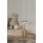 Nuura Blossi Mini ladattava pöytävalaisin, Nordic gold - kirkas, sisustuskuva