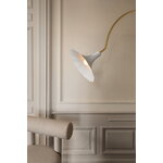 Nuura Petalii floor lamp, white - polished brass, decoration image