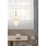 Nuura Rizzatto 43 pendant, brass - opal white, decoration image