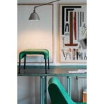 HAY Pouf O2, noir - vert clair Lift, image décorative