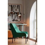 HAY O2 lounge chair, black - lift green, decoration image