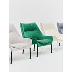 HAY O2 lounge chair, black - lift green, decoration image