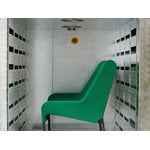 HAY O2 lounge chair, black - lift green, decoration image