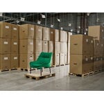 HAY O2 lounge chair, black - lift green, decoration image