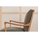 Carl Hansen & Søn OW149 Colonial Stuhl, geölte Eiche - Terra Leder Jade, dekorationsbild