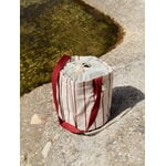 HAY Outdoor Market bottle bag, beige - red stripe, decoration image