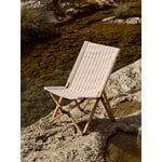 HAY Outdoor Market taittotuoli, beige - punainen raita, sisustuskuva