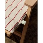 HAY Outdoor Market sofa cushion, beige - red stripe, decoration image