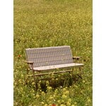 HAY Outdoor Market sofa cushion, beige - red stripe, decoration image