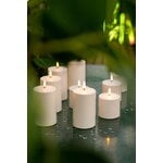 Uyuni Lighting Outdoor LED pillar candle, 7,8 x 12,8 cm, white