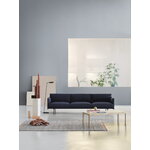 Muuto Outline Sofa, 3-Sitzer, schwarzes Metall - Vidar 554, dekorationsbild