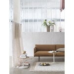 Muuto Outline sofa, 3-seater, black - Refine leather cognac, decoration image