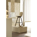 Brdr. Krüger Pauline Comfort bar stool, 75 cm, fumed oak - Moss cream, decoration image