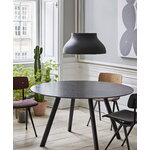 HAY Tavolo CPH25 2.0, 140 cm, laminato nero - linoleum nero