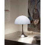 Louis Poulsen Panthella The Originals 250 Portable table lamp, opal blue grey - chrome, decoration image
