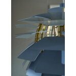 Louis Poulsen PH Artischocke, 480 mm, staubblau - Messing, dekorationsbild