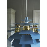 Louis Poulsen PH Artischocke, 480 mm, staubblau - Messing, dekorationsbild