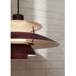 Louis Poulsen Suspension PH 5 Monochrome, bordeaux