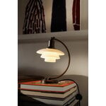 Louis Poulsen PH 2/2 Luna table lamp, aged brass - opal white, decoration image
