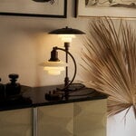Louis Poulsen PH 2/2 Luna table lamp, aged brass - opal white, decoration image