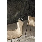 Carl Hansen & Søn PK1 stol, svart stål - naturligt papperssnöre