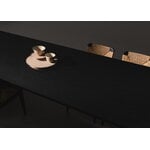 GUBI Private dining table, 320 x 100 cm, black / brown stained ash
