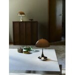 Louis Poulsen Panthella The Originals 160 Portable V3 table lamp, opal brown - chrome, decoration image