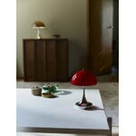Louis Poulsen Panthella The Originals 160 Portable V3 table lamp, opal red - chrome, decoration image