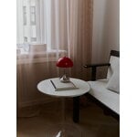 Louis Poulsen Panthella The Originals 160 Portable V3 table lamp, opal red - chrome, decoration image