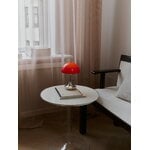 Louis Poulsen Panthella The Originals 160 Portable V3 table lamp, opal red - chrome, decoration image