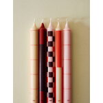 HAY Velas Pattern, set de 4, rojos - burdeos, imagen de decoración