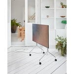 Pedestal Moon Rollin' TV stand, chrome, decoration image