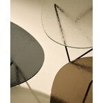GUBI Pedrera coffee table, black - transparent structured glass, decoration image