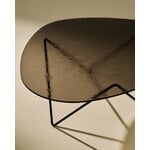 GUBI Pedrera coffee table, black - bronze structured glass, decoration image