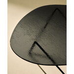 GUBI Pedrera coffee table, black - smoke structured glass, decoration image