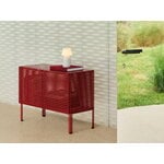 HAY Perforated floor cabinet, small, wine red, decoration image