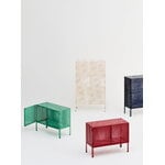 HAY Perforated floor cabinet, small, wine red, decoration image