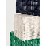 HAY Perforated, väggskåp, litet, stålblå, dekorationsbild