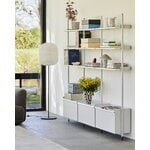 HAY Pier System 133 shelf, 3 columns, PS white - aluminium, decoration image