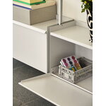 HAY Pier System 133 shelf, 3 columns, PS white - aluminium, decoration image