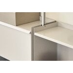 HAY Pier System 133 shelf, 3 columns, PS white - aluminium, decoration image