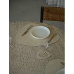 LIND DNA Curve table mat, 37 x 44 cm, vanilla Corduroy leather, decoration image