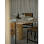 LIND DNA Curve table mat, 37 x 44 cm, vanilla Corduroy leather, decoration image