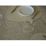 LIND DNA Curve table mat, 37 x 44 cm, vanilla Corduroy leather, decoration image