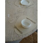 LIND DNA Curve table mat, 37 x 44 cm, vanilla Corduroy leather, decoration image