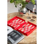 Printworks Classic - Kunst des Backgammon, rot - cremefarben, dekorationsbild