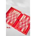 Printworks Classic - Kunst des Backgammon, rot - cremefarben, dekorationsbild