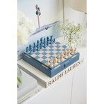 Printworks Reverra - Chess, beige - blue, decoration image