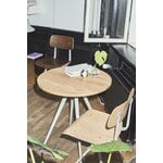 HAY Pyramid Café pöytä 21, 70 cm, beige - lakattu tammi, sisustuskuva